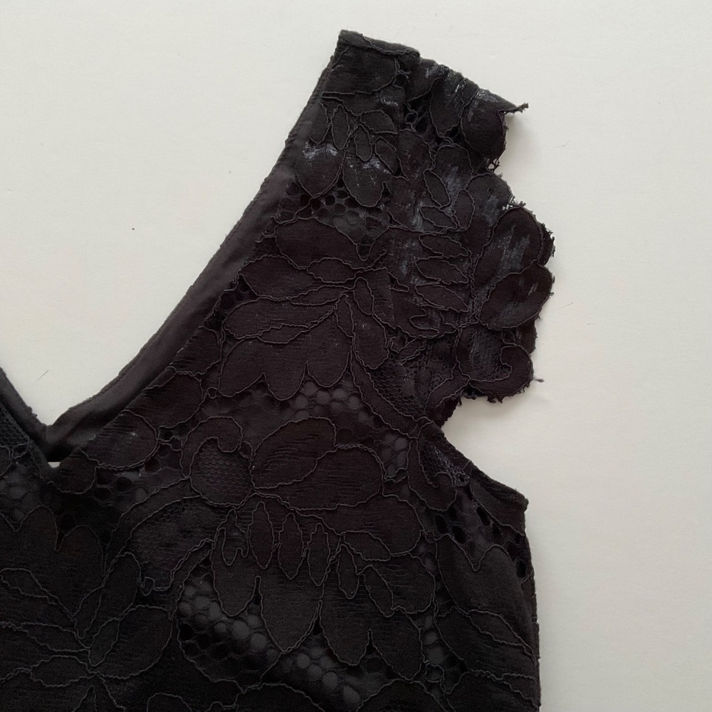 BB Dakota Jacqueline Lace Dress XS Black Fairy Whimsigoth Mini Dark Romantic - Picture 9 of 12